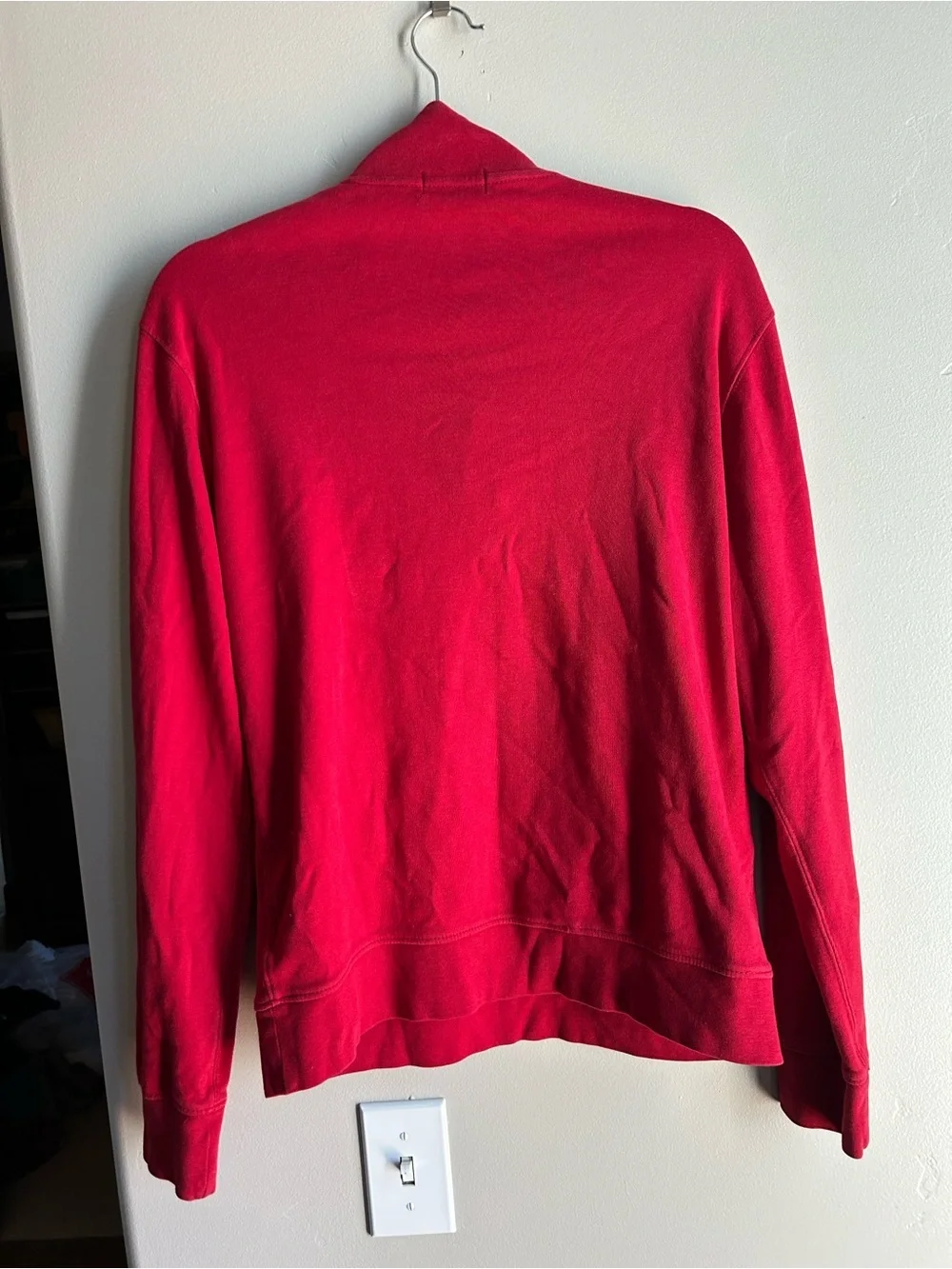 Polo Ralph Lauren Quarter Zip Pullover Red Pony Preppy Y2K Academia Classic